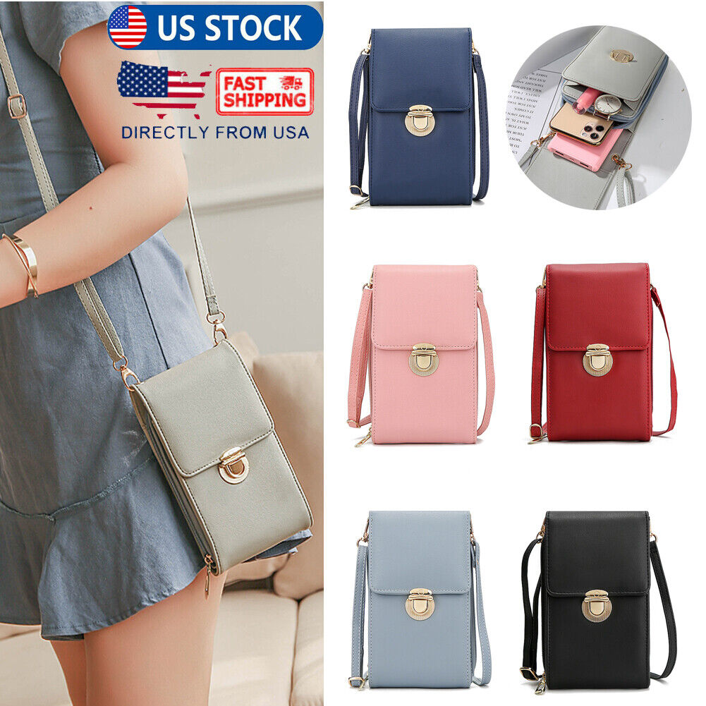 Women Small Cell Phone Purse Wallet Handbag Case Shoulder Bag Cross-body Pouch