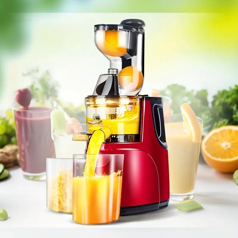1pc US Plug Slow Masticating Juicer, Cold Press Juice Extractor Nama Juicer Orange Juicer Apples Orange Citrus Juicer Machine With Wide Chute Quiet Motor For Juicer Machines Vegetable And Fruit Mastic