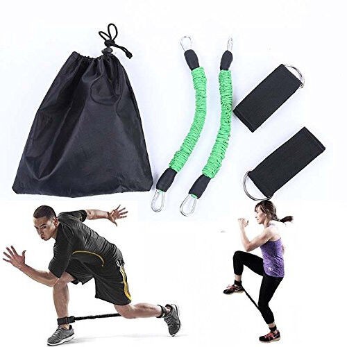Set of 2 Athletics Speed Strength resistance Bands GYM Ankle Leg Thigh straps