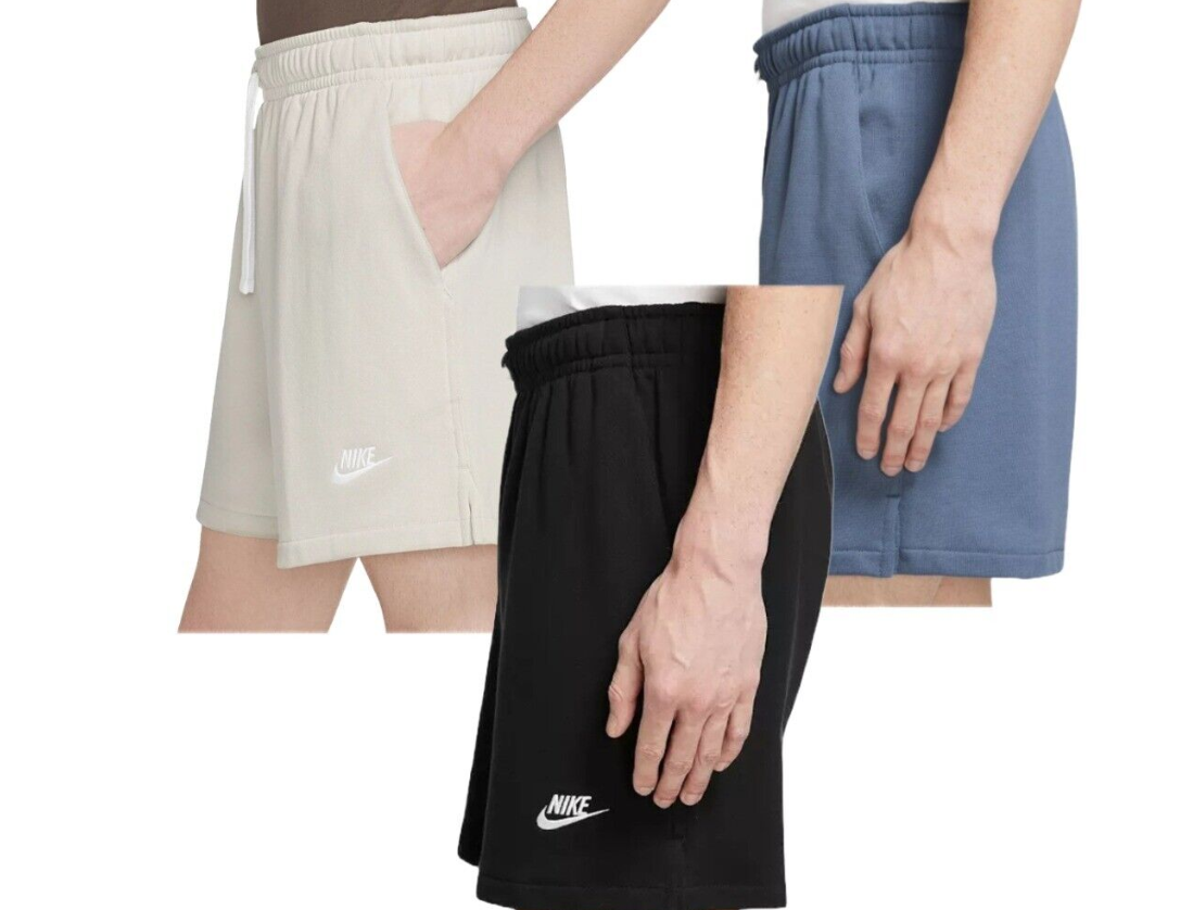Nike Men's Shorts Drawstring Waist French Terry Flow Fleece Athletic Shorts